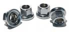 MCS SPINNER 3/8" (10mm) HUB AXLE NUTS CHROME (Set of 4)