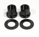 PROFILE ALUMINUM 14mm AXLE NUT BLACK (Pair)
