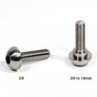 PROFILE TI BUTTON HEAD BOLTS (SINGLES)