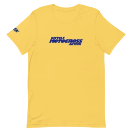 BMX ACTION T-SHIRT YELLOW / BLUE