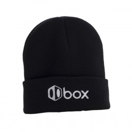 BOX ICON LOGO BEANIE BLACK OSFM