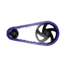 INSANE 1/2x1/8" CHAIN CAPS 56pc SOLID PURPLE