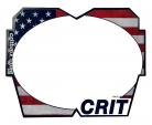 CRIT USA FLAG BMX REVERSIBLE MINI NUMBER PLATE