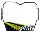 CRIT CARBON BMX REVERSIBLE NUMBER PLATE