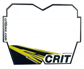 CRIT CARBON BMX REVERSIBLE NUMBER PLATE