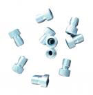 PRESTA ALUMINUM VALVE ADAPTER SILVER (PACK OF 10)