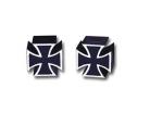 TRIK TOPZ IRON CROSS VALVE CAPS (PAIR)
