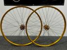 RACE INC. 29x1.75" 36H 3/8" HIGH FLANGE WHEELSET GOLD